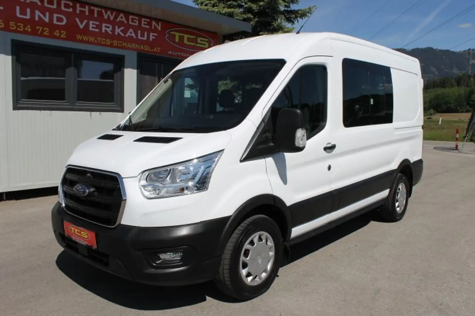 Ford Transit Kasten DoKa 2,0 EcoBlue AWD L2H2 350 Netto:€22492 Weiß - 1
