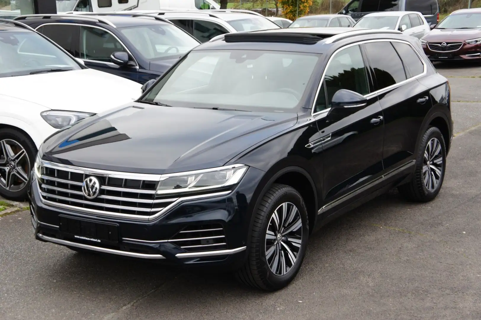 Volkswagen Touareg Elegance 4M *ACC*PANO*NAV+*KAMERA*LEDER* Blauw - 1