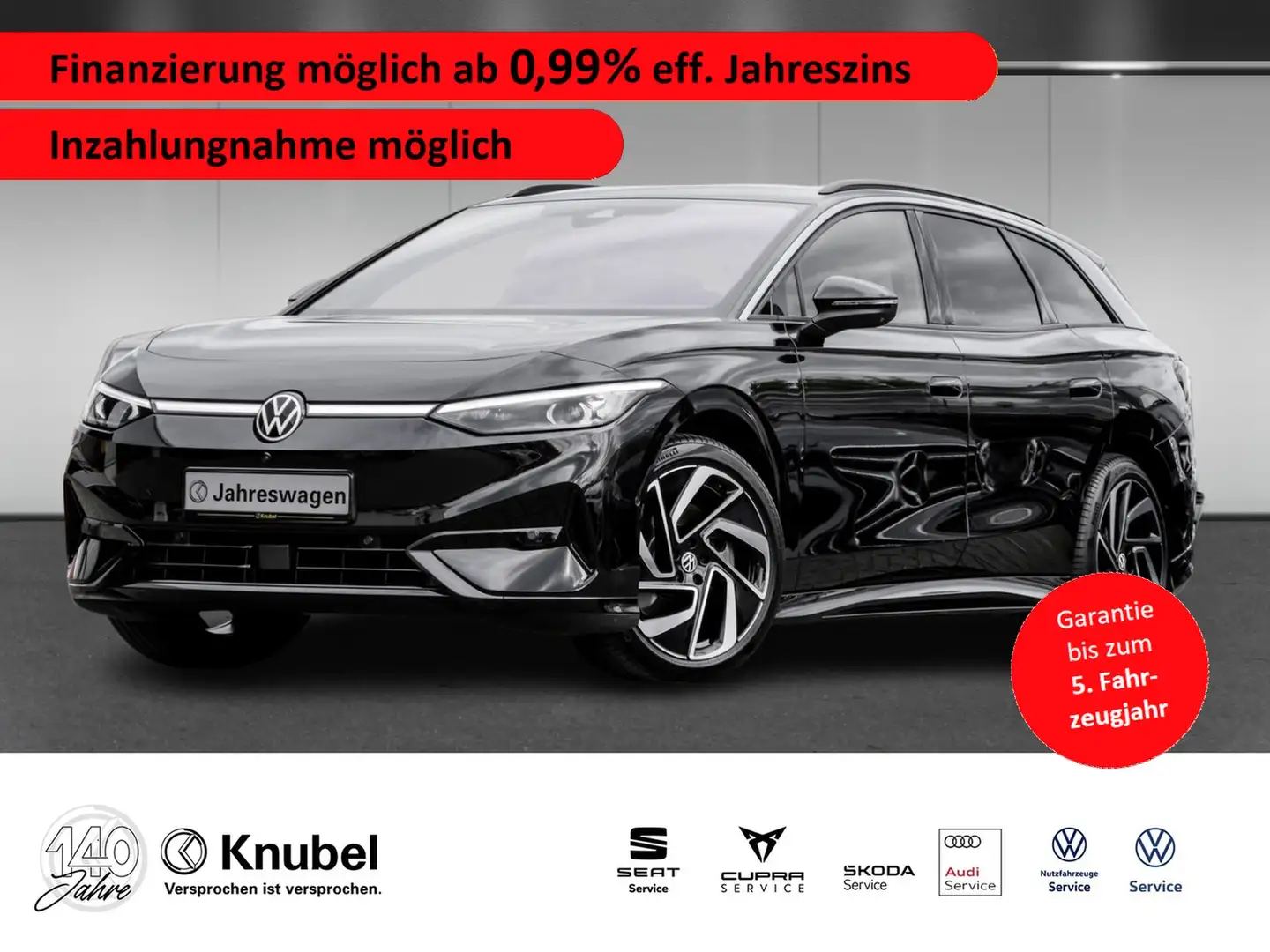 Volkswagen ID.7 Tourer Pro UPE 69/AreaView/AHK/NAVI/AR HeadUp Schwarz - 1