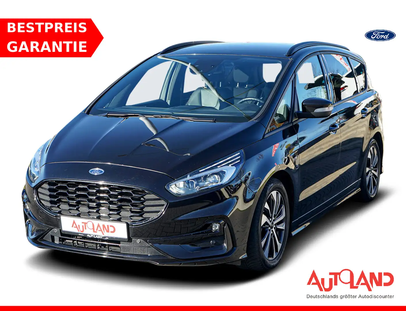 Ford S-Max S-MAX 2.0 ST-Line LED Navi Kamera Leder AHK DAB Schwarz - 1
