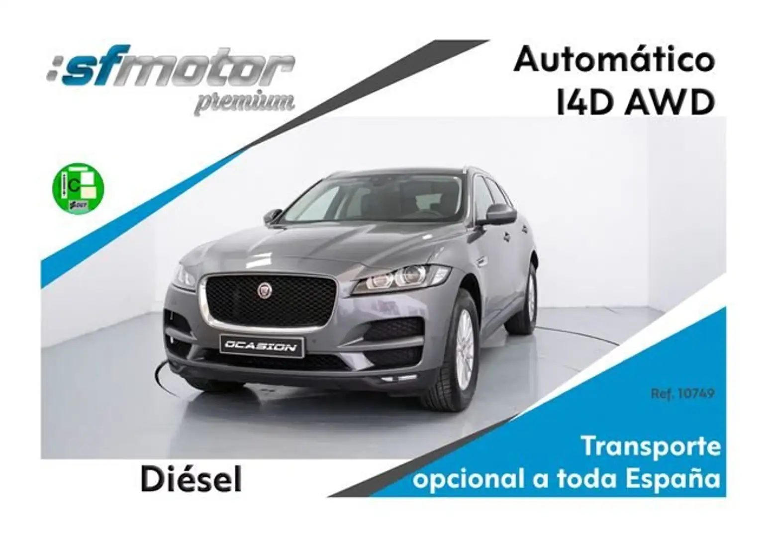 Jaguar F-Pace 2.0i4D Prestige Aut.RWD 180 Gris - 1