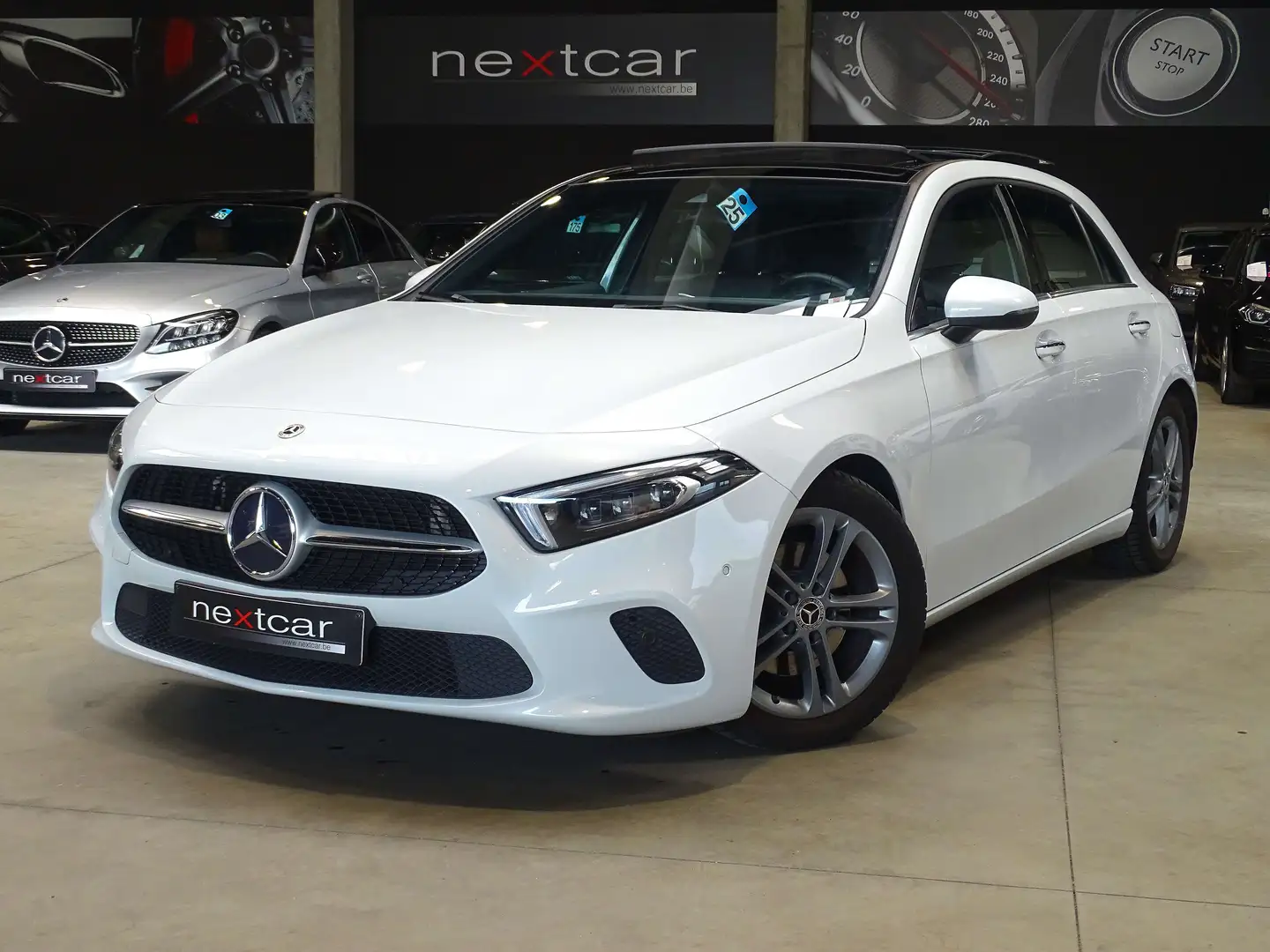 Mercedes-Benz A 200 Style 7GTronic *CUIR-TOIT PANO-NAVI-CRUISE-LED* Blanc - 1