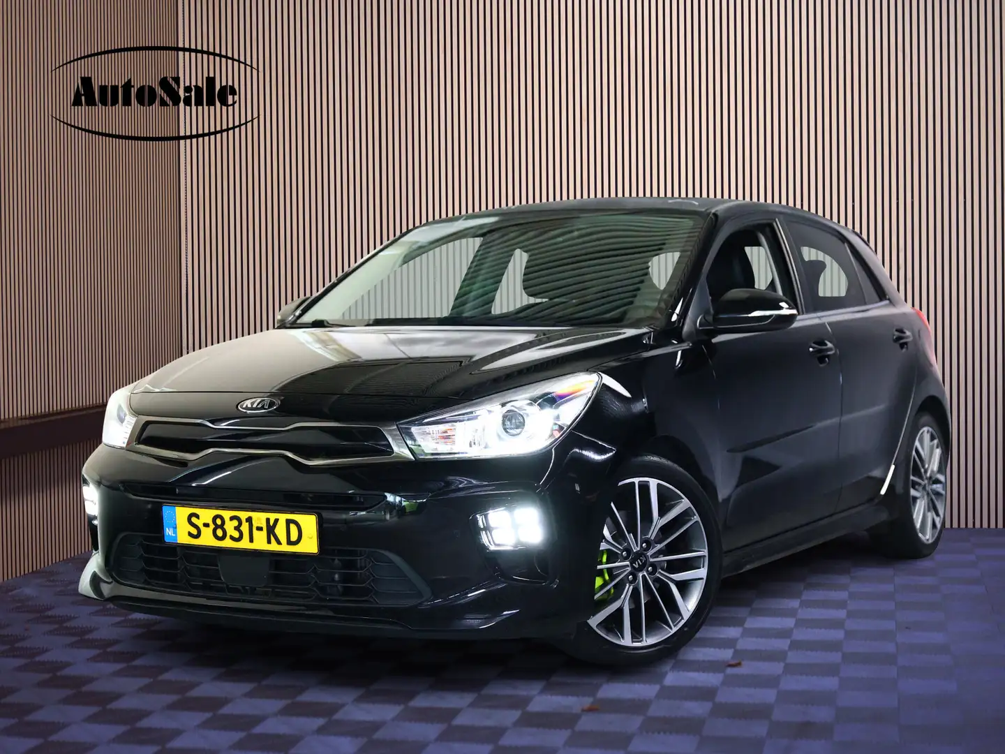 Kia Rio 1.0 T-GDi MHEV GT-Line AVM PANO CARPLAY STUURVW CR Black - 1