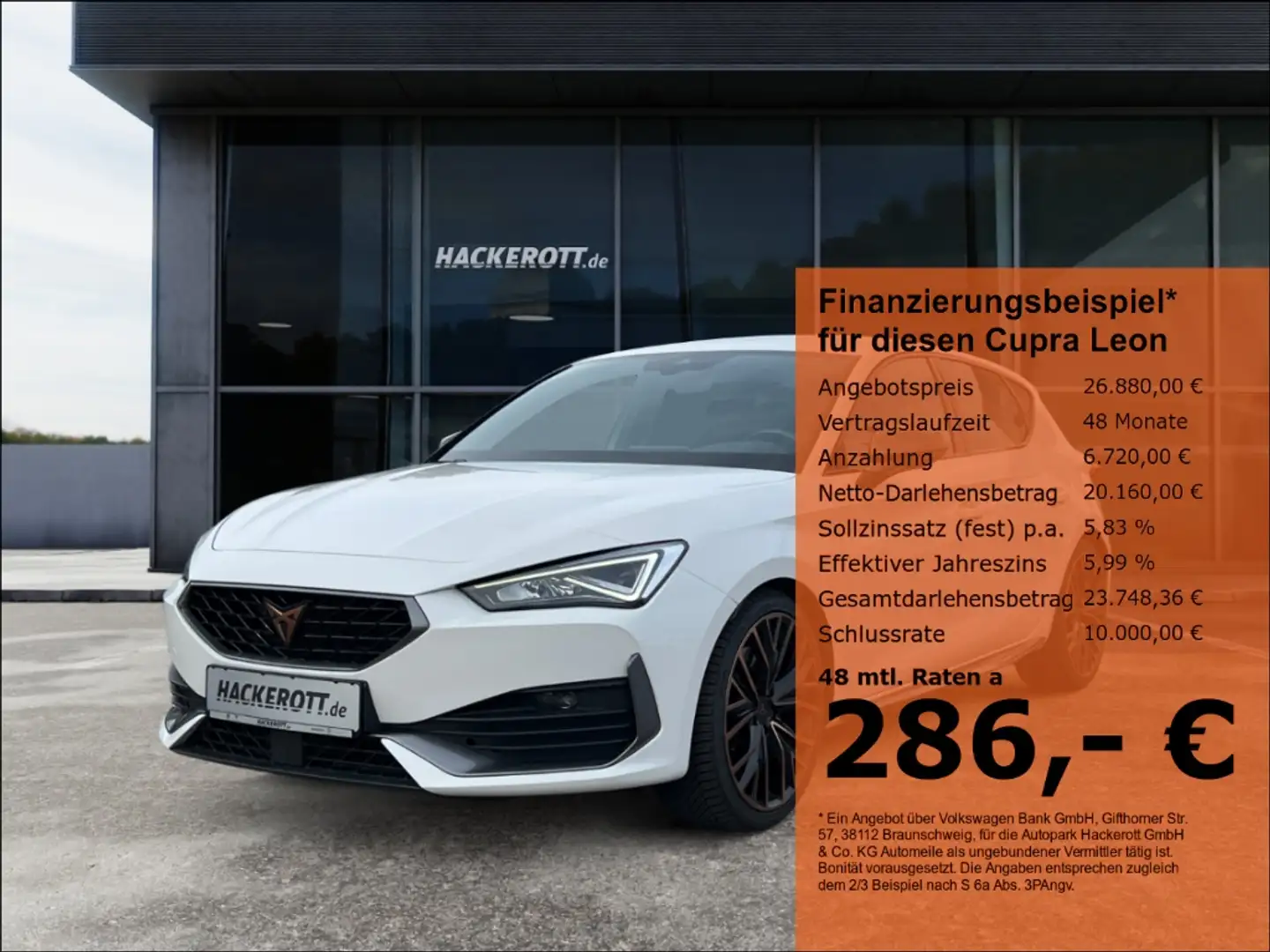 CUPRA Leon 2.0 TSI VZ ACC Sitzheizung Navi Full Link Blanco - 1