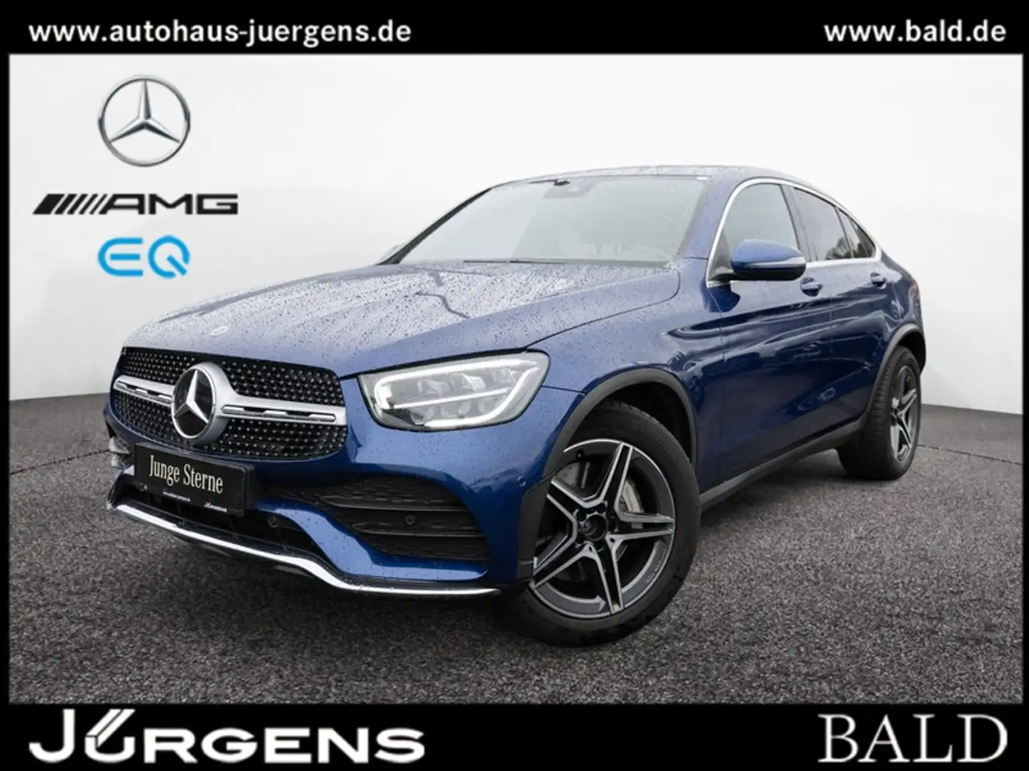 Mercedes-Benz GLC 300 4M Coupé AMG-Sport/SHD/Burm/AHK/Totw/SHZ Blau - 1