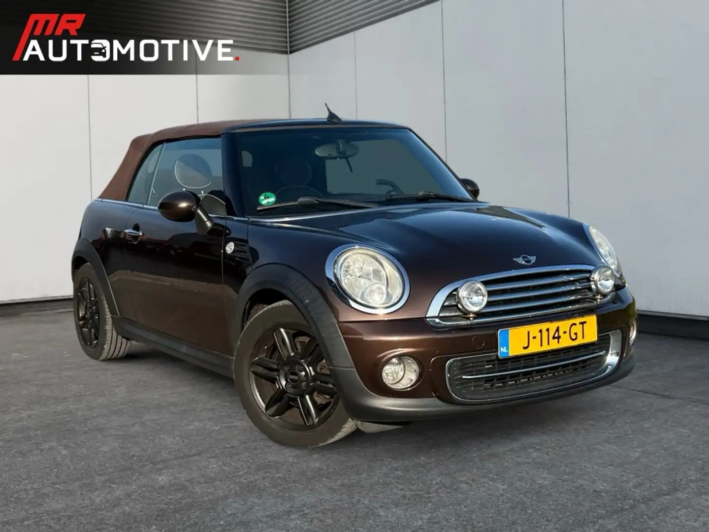 MINI Cooper 1.6 Cooper Cabriolet - Leder, Stoelverwarming, App Bruin - 2