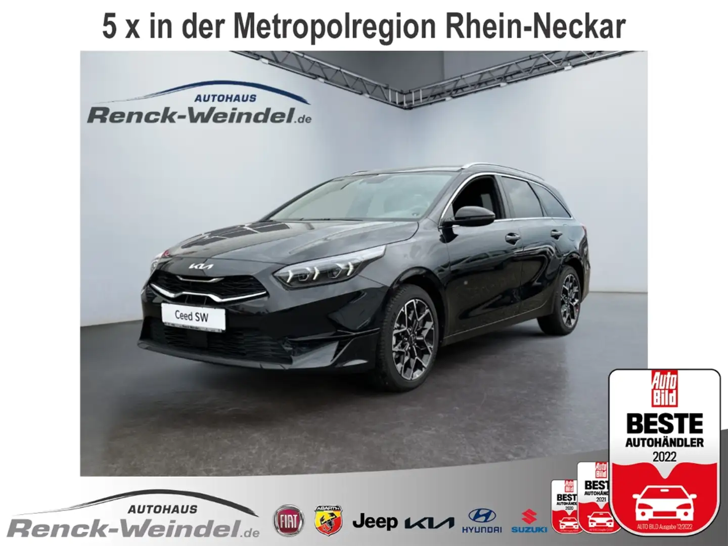 Kia Ceed SW / cee'd SW Nightline Edition 1.0 T-GDI Rückfahrkam. PDC Navi Schwarz - 1