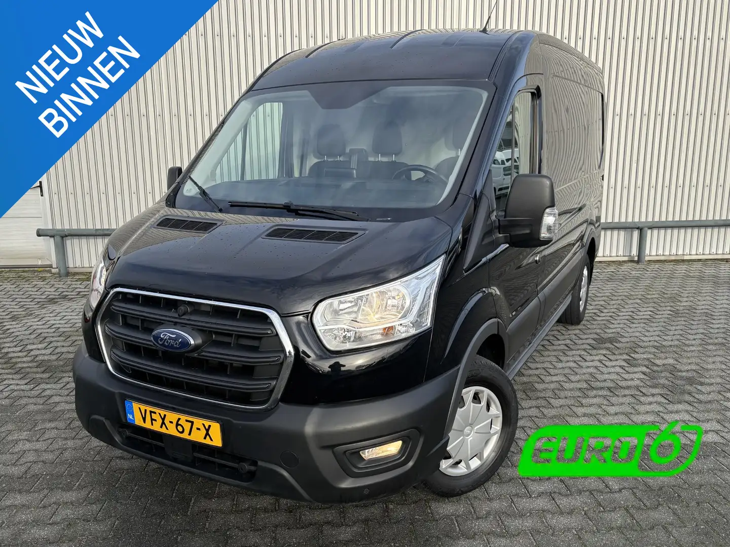 Ford Transit 2.0 TDCI L2H2 RWD*A/C*CRUISE*NAVI*HAAK*CAM*3PERS* Zwart - 1