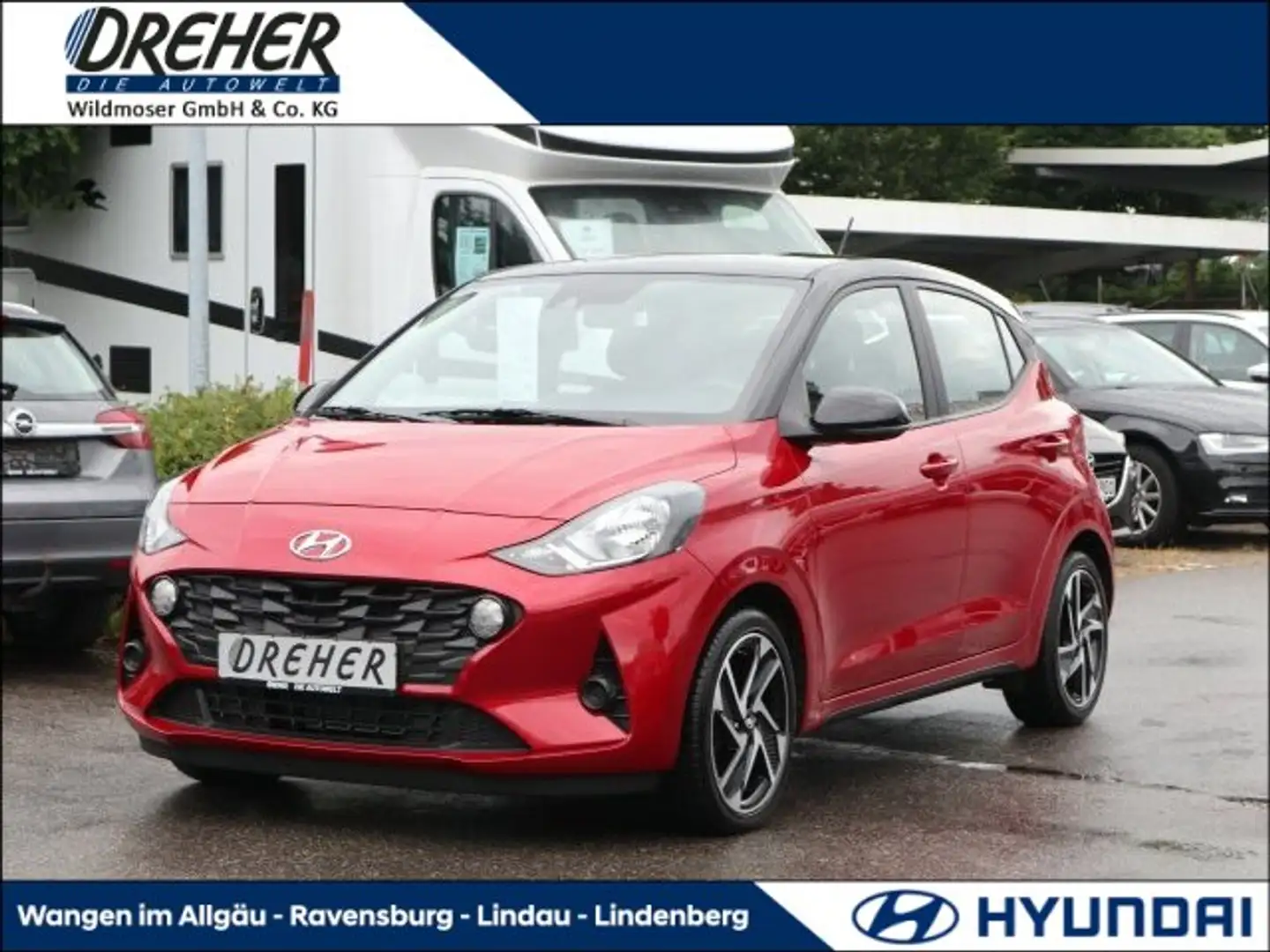 Hyundai i10 i10 1.2 Trend Klima/Sitzhzg./BC/eFH. MF-Lenkrad Rouge - 1