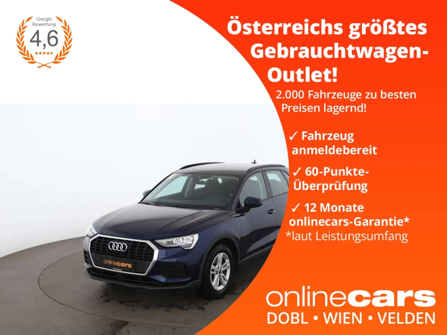 Audi Q3 35 TDI Aut LED NAVI ASSIST SPORTSITZE TEMPOMAT Blau - 1