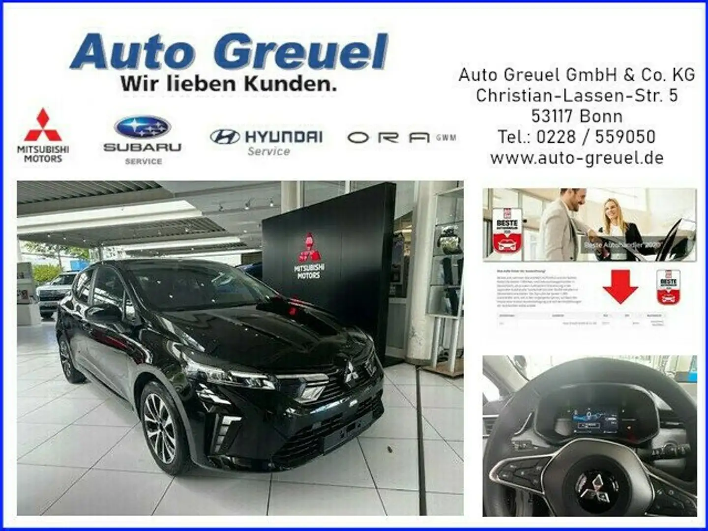 Mitsubishi Colt Plus Vorführwagen Allwetterreifen Schwarz - 1