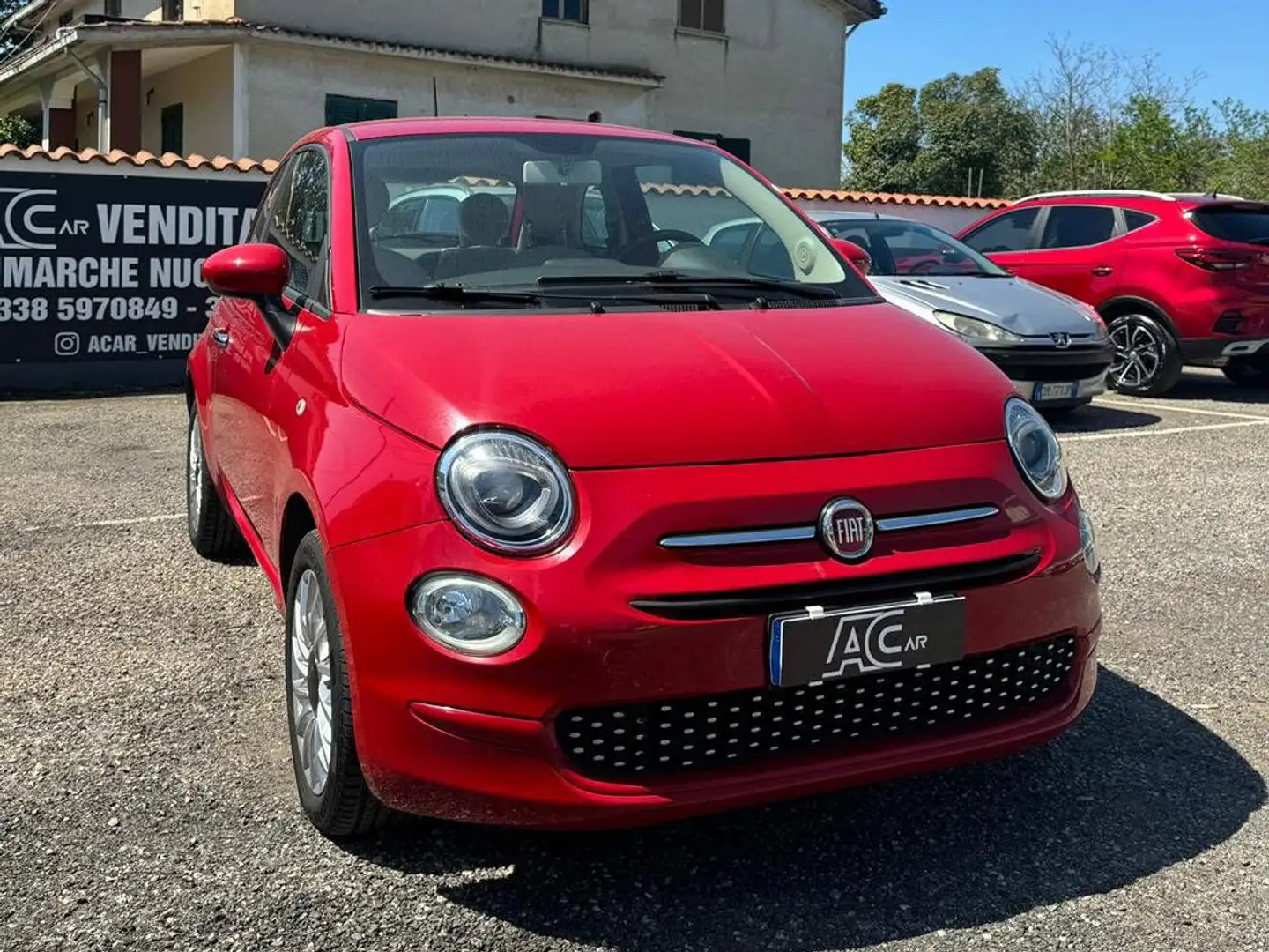Fiat 500 1.2 Lounge 200€ al mese zero anticipo Rosso - 2
