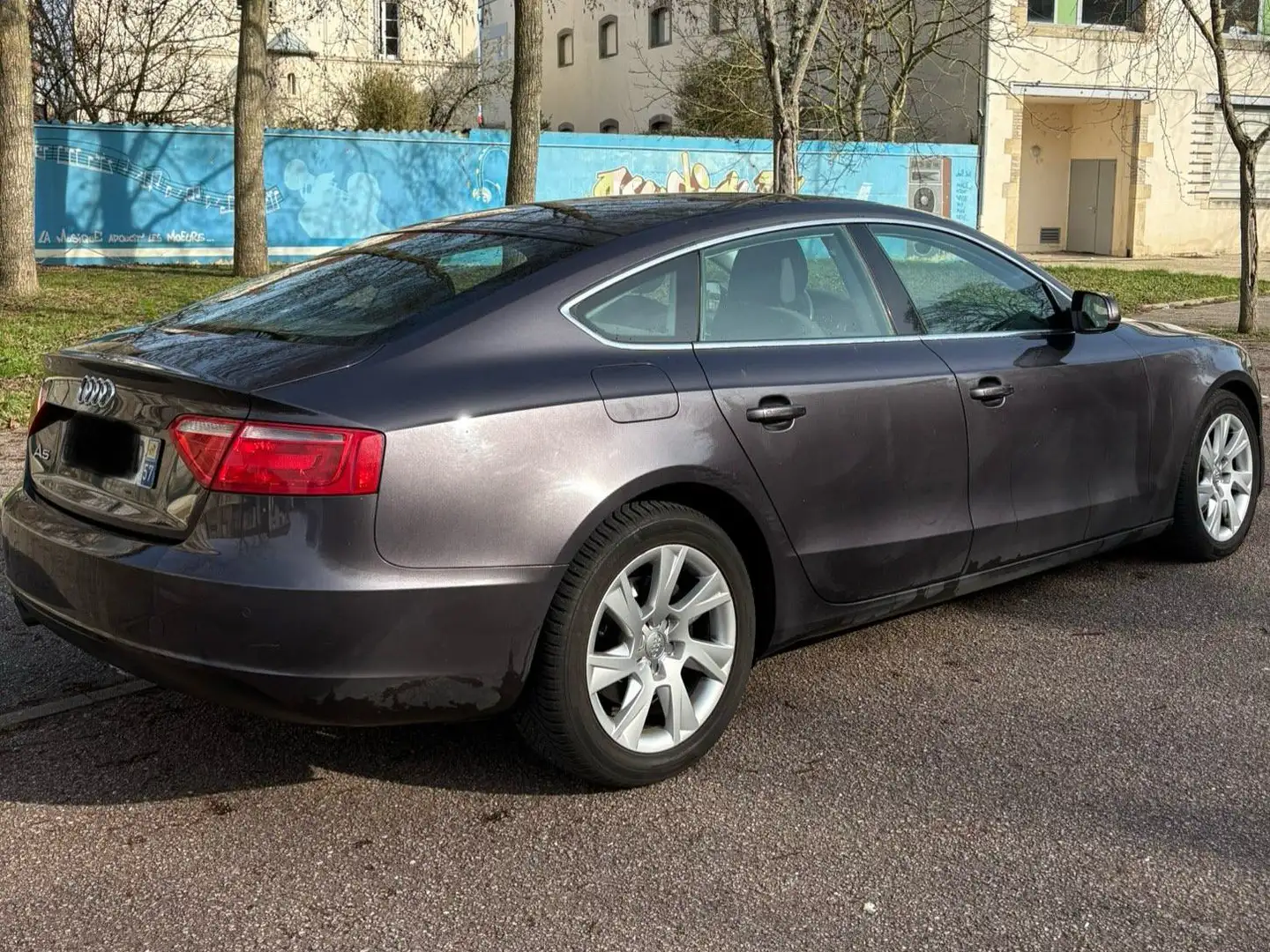 Audi A5 Sportback 2.0 TDI 143 DPF Ambition Gris - 1
