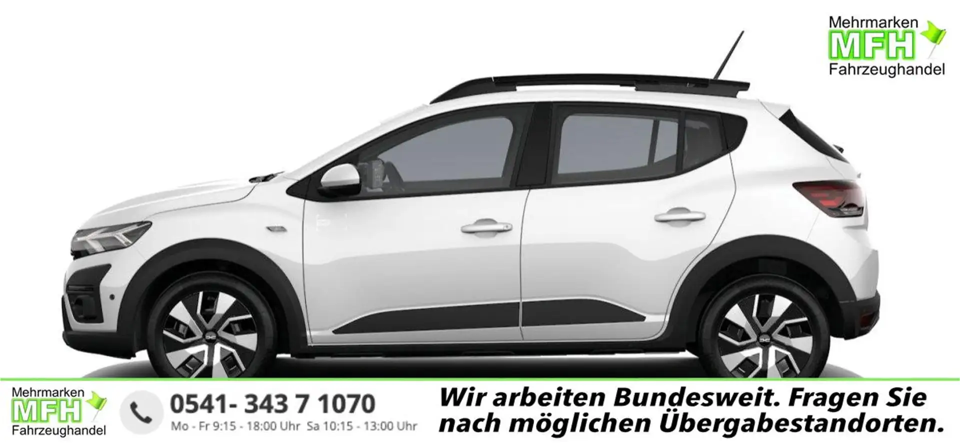Dacia Sandero Stepway Expression NAVI+SHZ+RFK TCe 90 67 kW (9... Weiß - 1