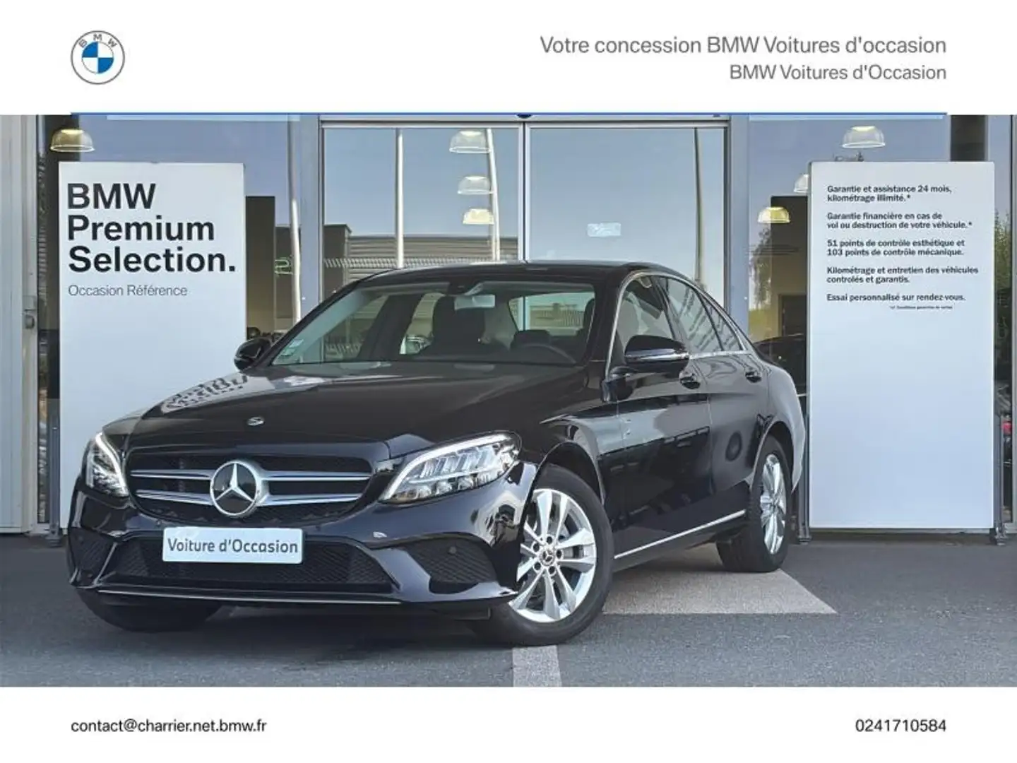 Mercedes-Benz C 180 180 d 122ch Avantgarde Line Noir - 1