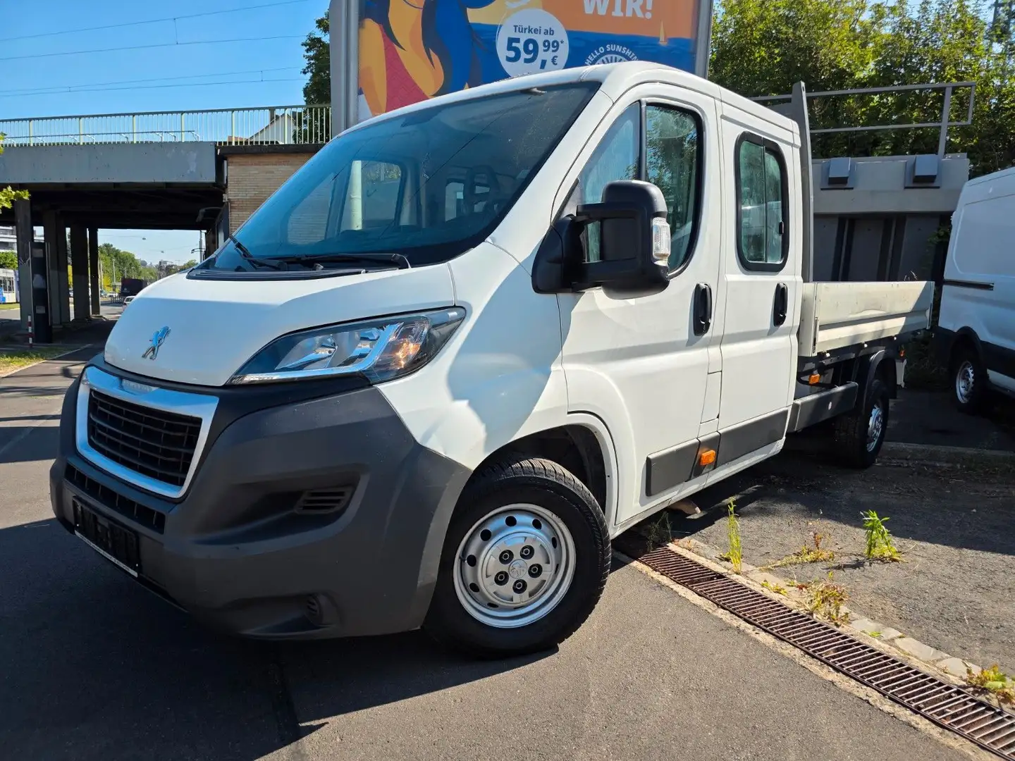 Peugeot Boxer Pritsche Doka. Lang 2.90m 335 L3 HDi 130 Weiß - 1