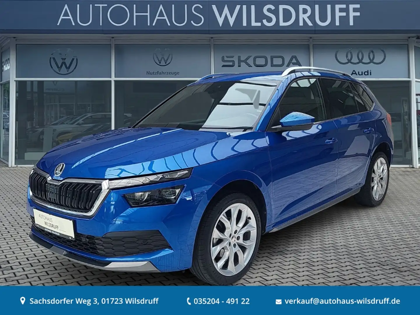 Skoda Kamiq Style 1.0 TSI Sportsitze LED Tempomat PDC Blau - 1