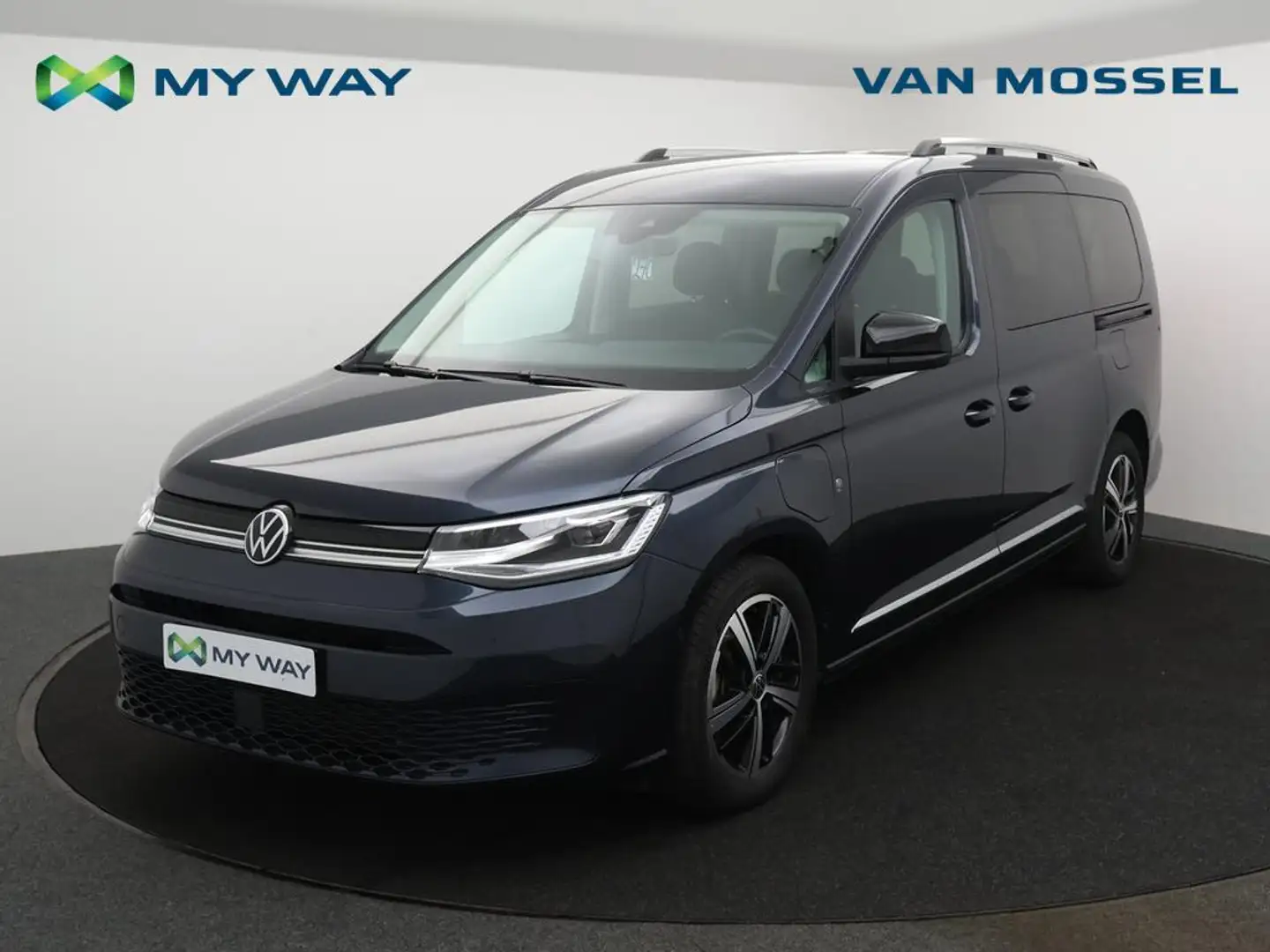 Volkswagen Caddy Caddy Style Maxi 1.5TSI eHybrid PHEV 7ZITPLAATSEN *HALF LEDER*NAVI*FULL LED*APP CONNECT*ADAPTIVE CRUISE*DIGITAL DASHBOARD Bleu - 1