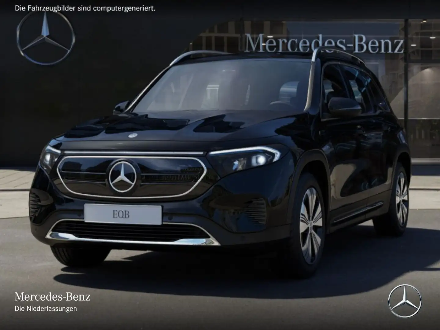 Mercedes-Benz EQB 300 4M PROG+ADVANCED+PANO+KAMERA+SPUR Schwarz - 2