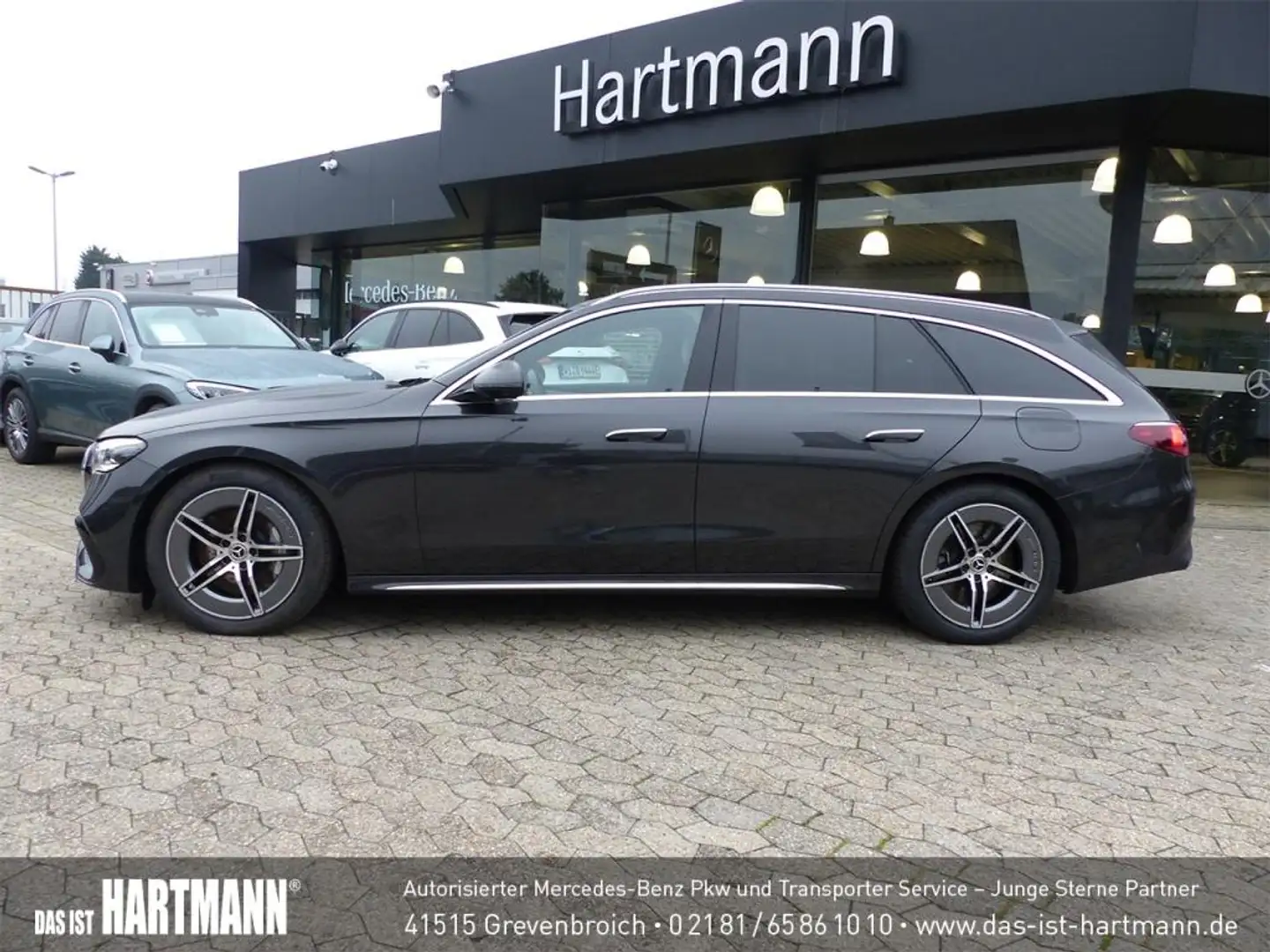 Mercedes-Benz E 300 de 4M T AMG PREMIUM+AIRMAT+AHK+SITZKLI+360° Grijs - 2
