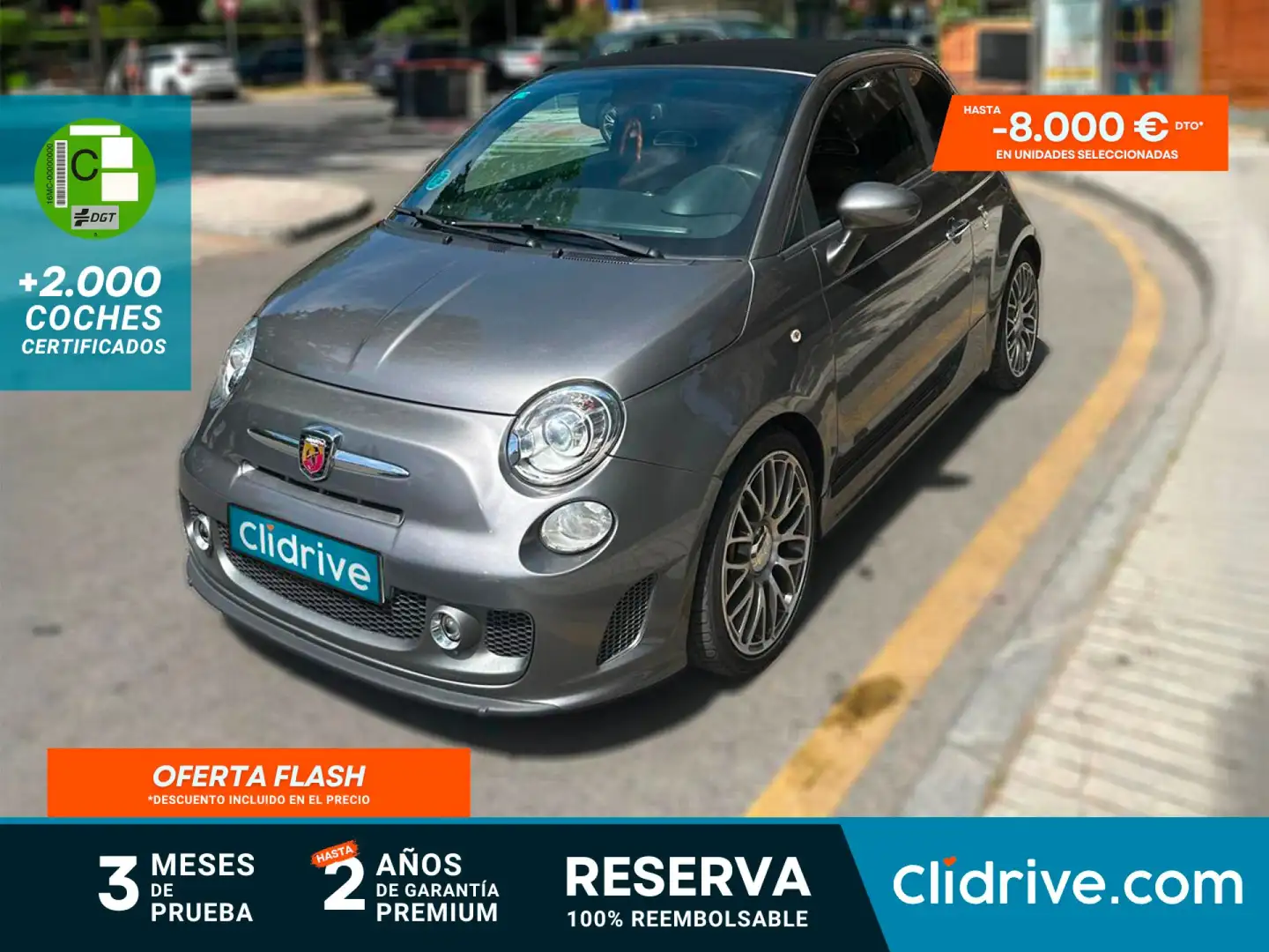Abarth 595 1.4T JET TURISMO SECUENCIAL 160 Gris - 1