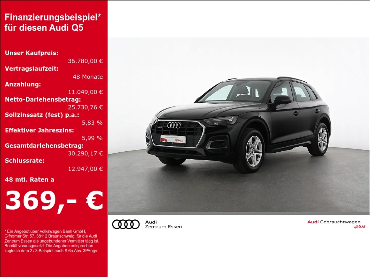 Audi Q5 40 TDI quattro S-TRONIC LED NAV PLUS SHZ RÜFA   PD Noir - 1