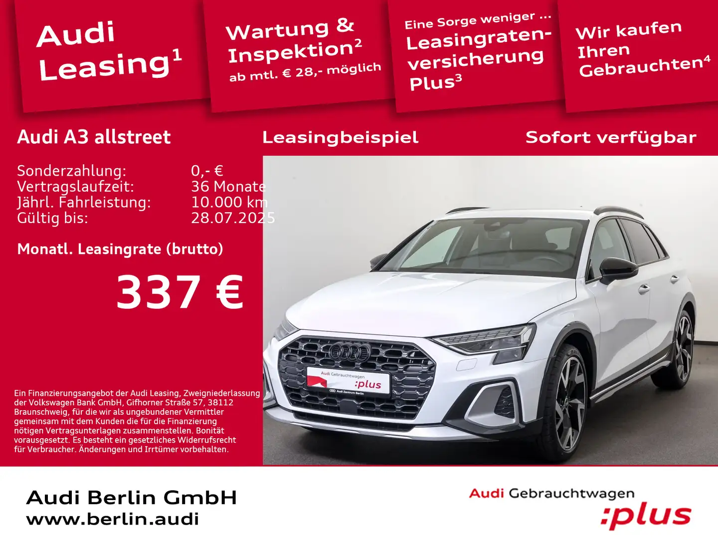 Audi A3 35 TDI S tr. LEDER RFK HUD SONOS Weiß - 1