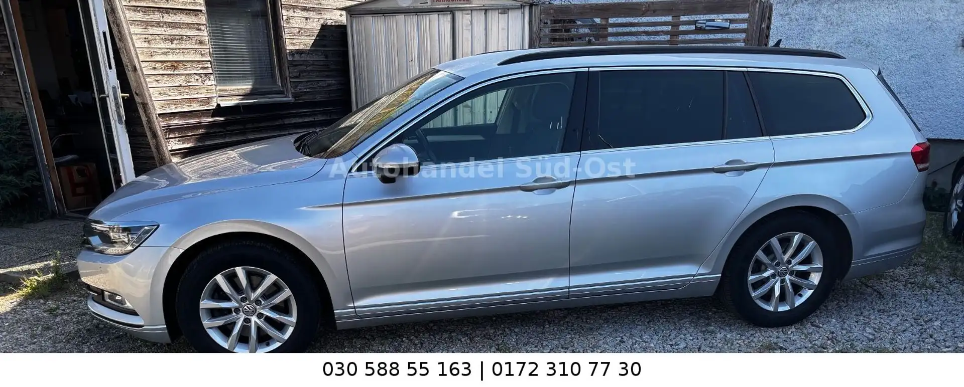 Volkswagen Passat Variant Autom. LED AHK Navi  Multi  ACC Plateado - 2