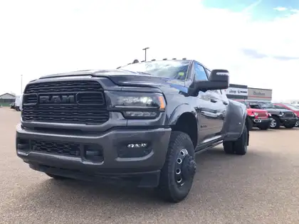 Gray 2024 RAM 3500 Pickup Truck Four-Wheel Drive 6-Speed Automatic