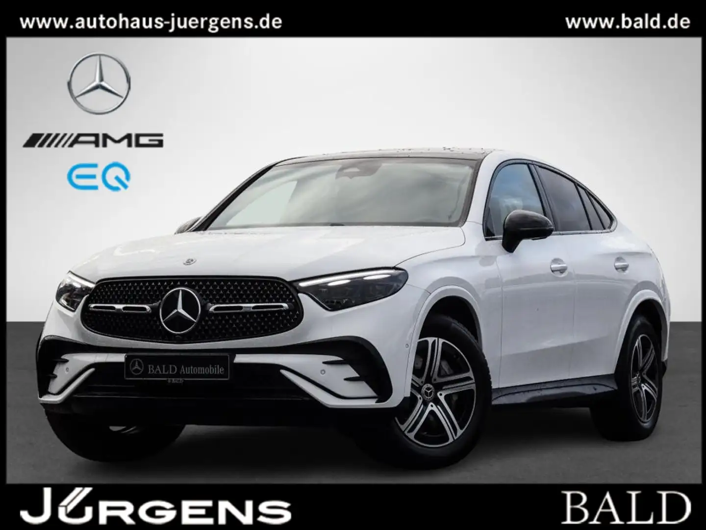 Mercedes-Benz GLC 220 d 4MATIC Coupé AMG-Sport+Burm+Pano+Distr Weiß - 1