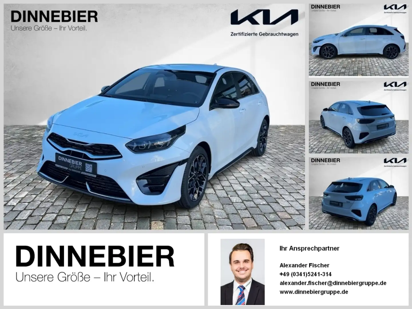 Kia Ceed / cee'd CEED GT-Line 1.5T LED+Kamera+Navigation+SHZ Weiß - 1