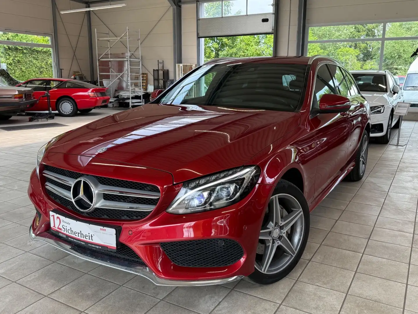 Mercedes-Benz C 220 d AMG Line/Airmatic/HeadUp/AHK/Memory/DAB Rouge - 1