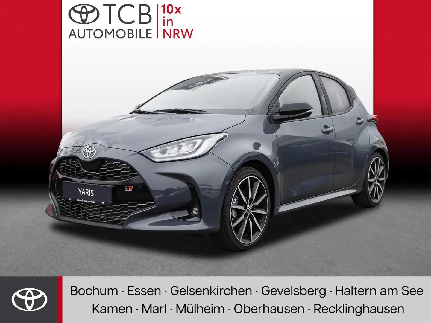 Toyota Yaris 1.5 HEV GR SPORT NAVI SHZ KAMERA ALU BT ANDROID APPLE TEMPO. Gris - 1
