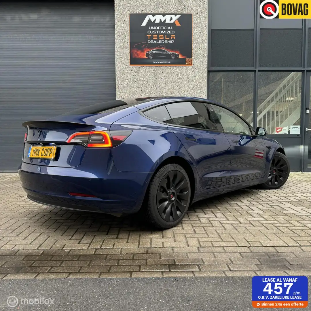 Tesla Model 3 Standard Range + MMX PACK Blauw - 1