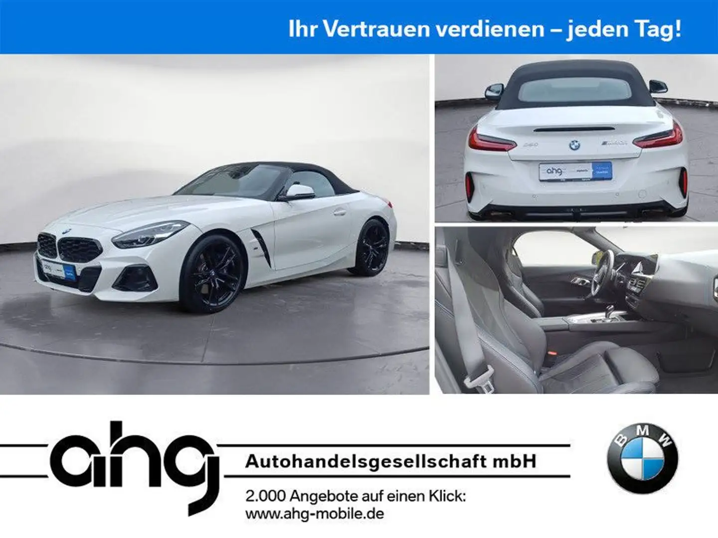 BMW Sonstige Z4 M40i Cabrio *Sport*PDC*LED*LHZ*SHZ*HUD*HIFI*N Weiß - 1