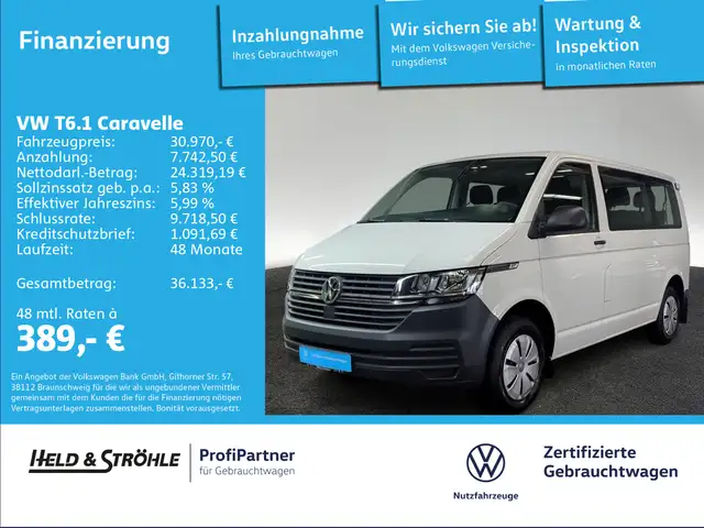 Volkswagen T6 Caravelle Trendline 2.0 TDI 9 SI PDC KLIMA