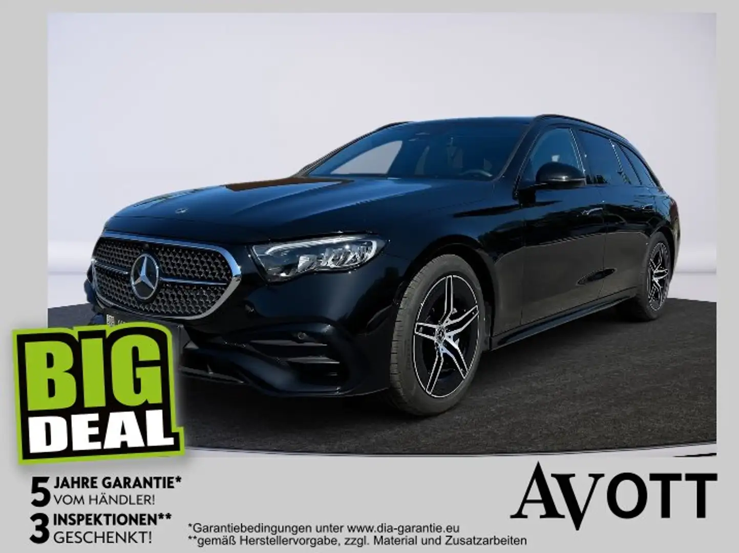 Mercedes-Benz E 220 d 4MATIC T-Modell AHK AUT Kam. Schwarz - 1