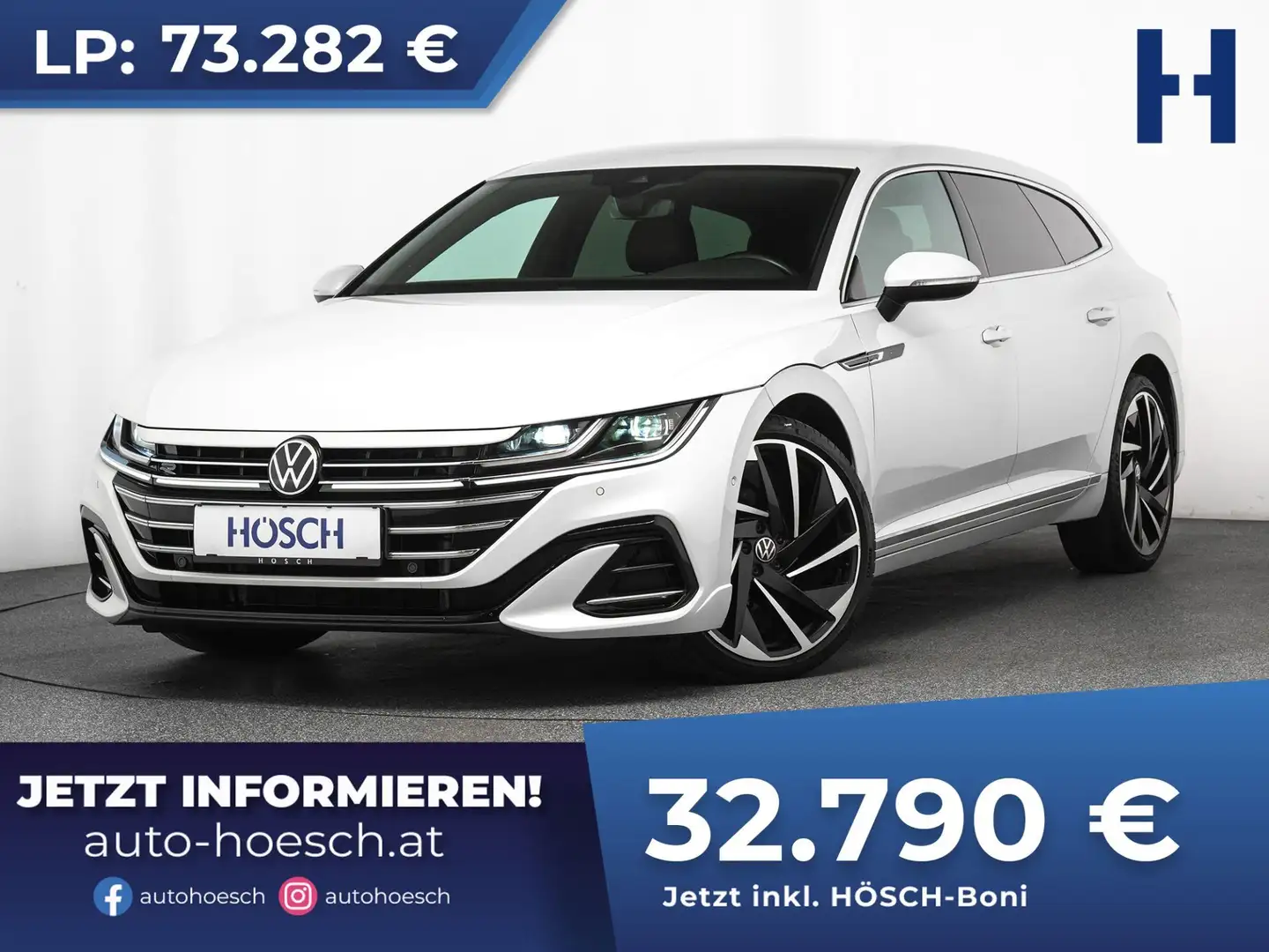 Volkswagen Arteon SB TDI 4M R-Line 20" DCC AHK H&K R-KAM Weiß - 1