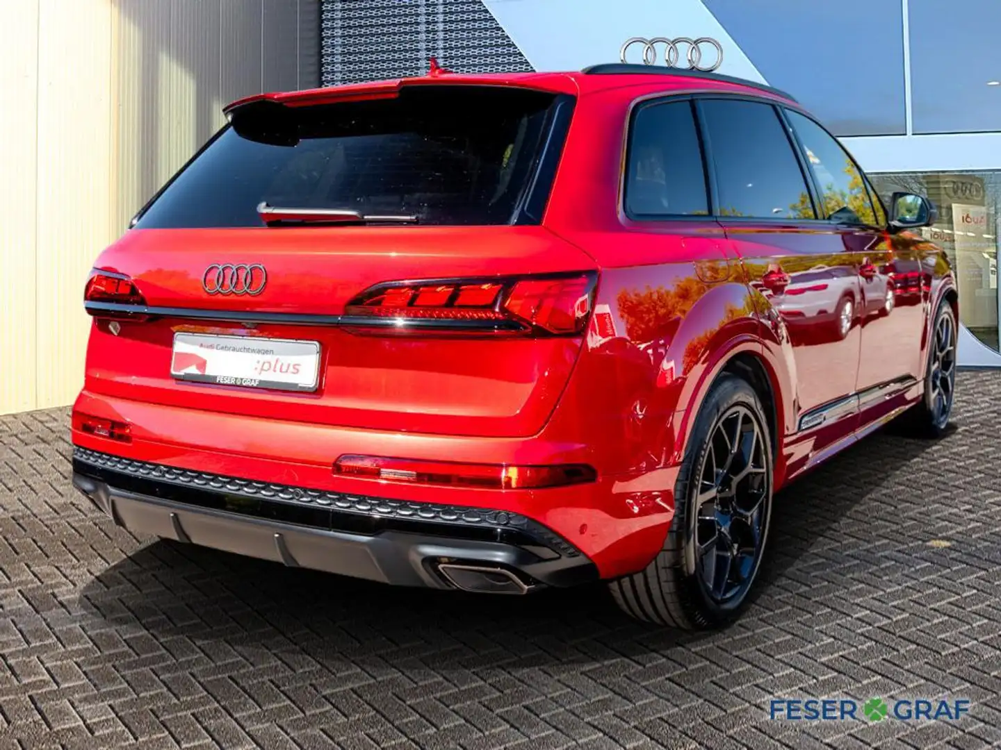 Audi Q7 50 TDI S line /Matrix/B&O/Pano/Stdhzg/HuD/AHK Rot - 2