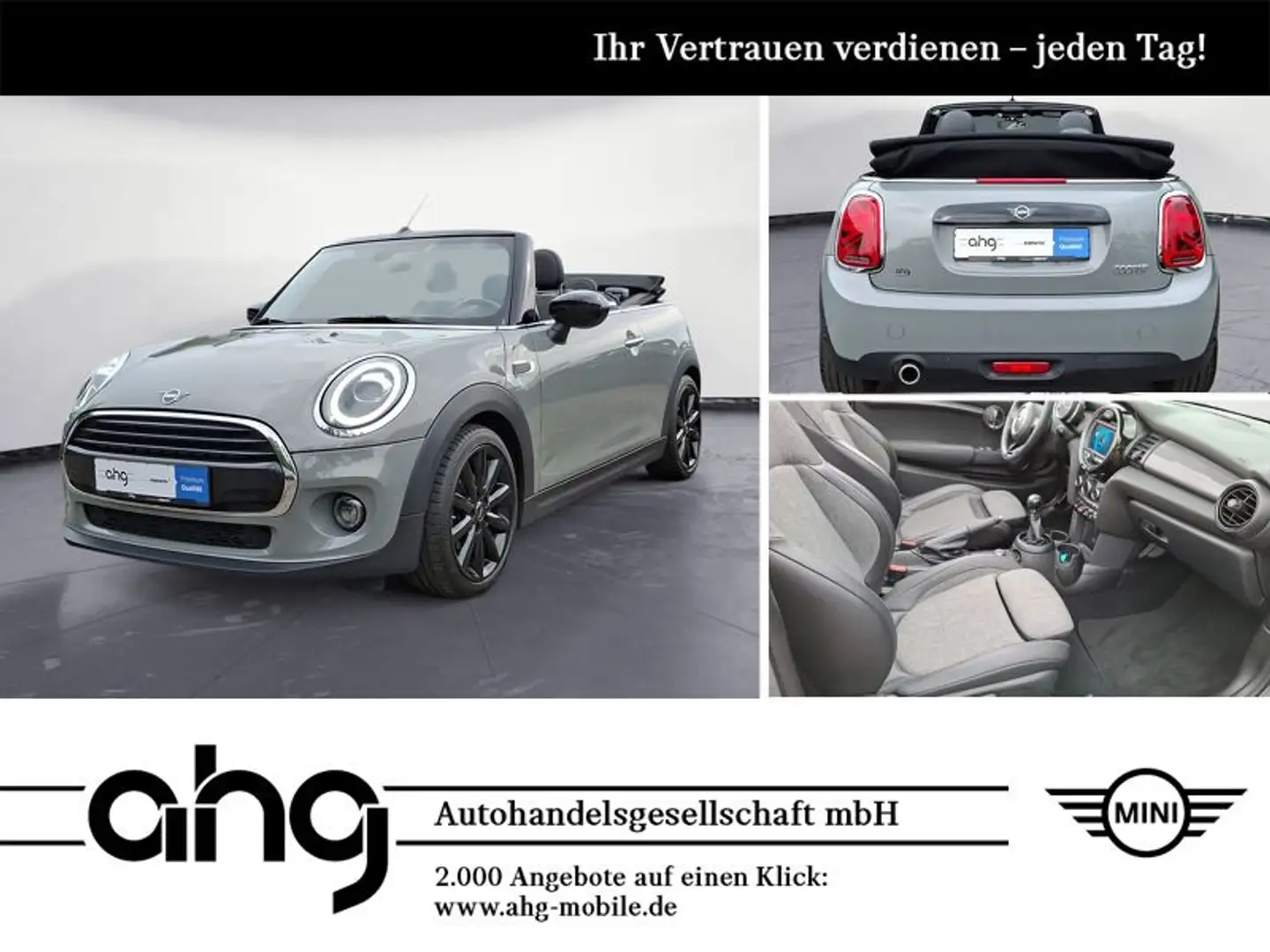 MINI Cooper Cabrio Klimaaut. Sportsitze PDC ISOFIX Grau - 1