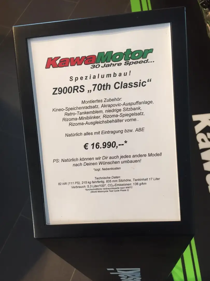 Kawasaki Z900RS Negru - 1
