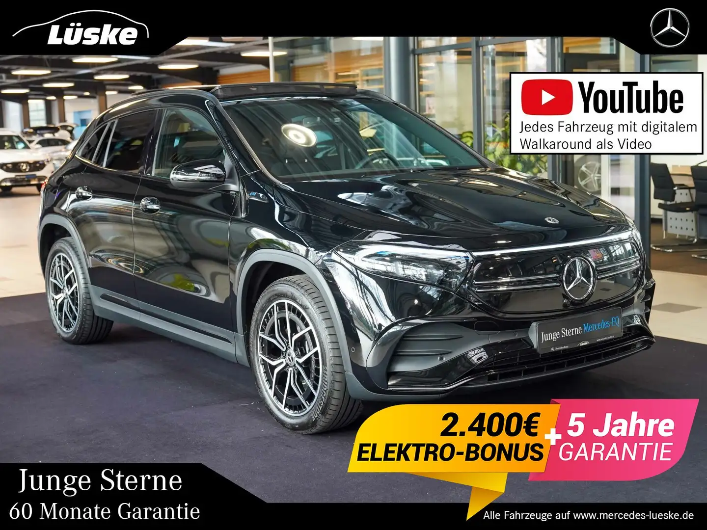 Mercedes-Benz EQA 250 EQA 250 AMG Line Night Panorama AHK Kamera DAB Schwarz - 1