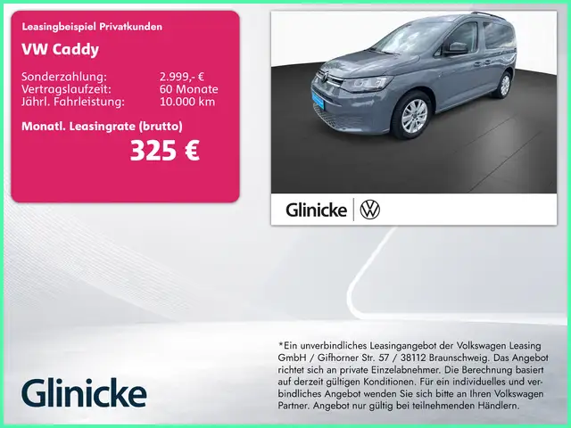 Volkswagen Caddy Life 2.0 TDI ACC Klima Navi SHZ Vorb.AHK