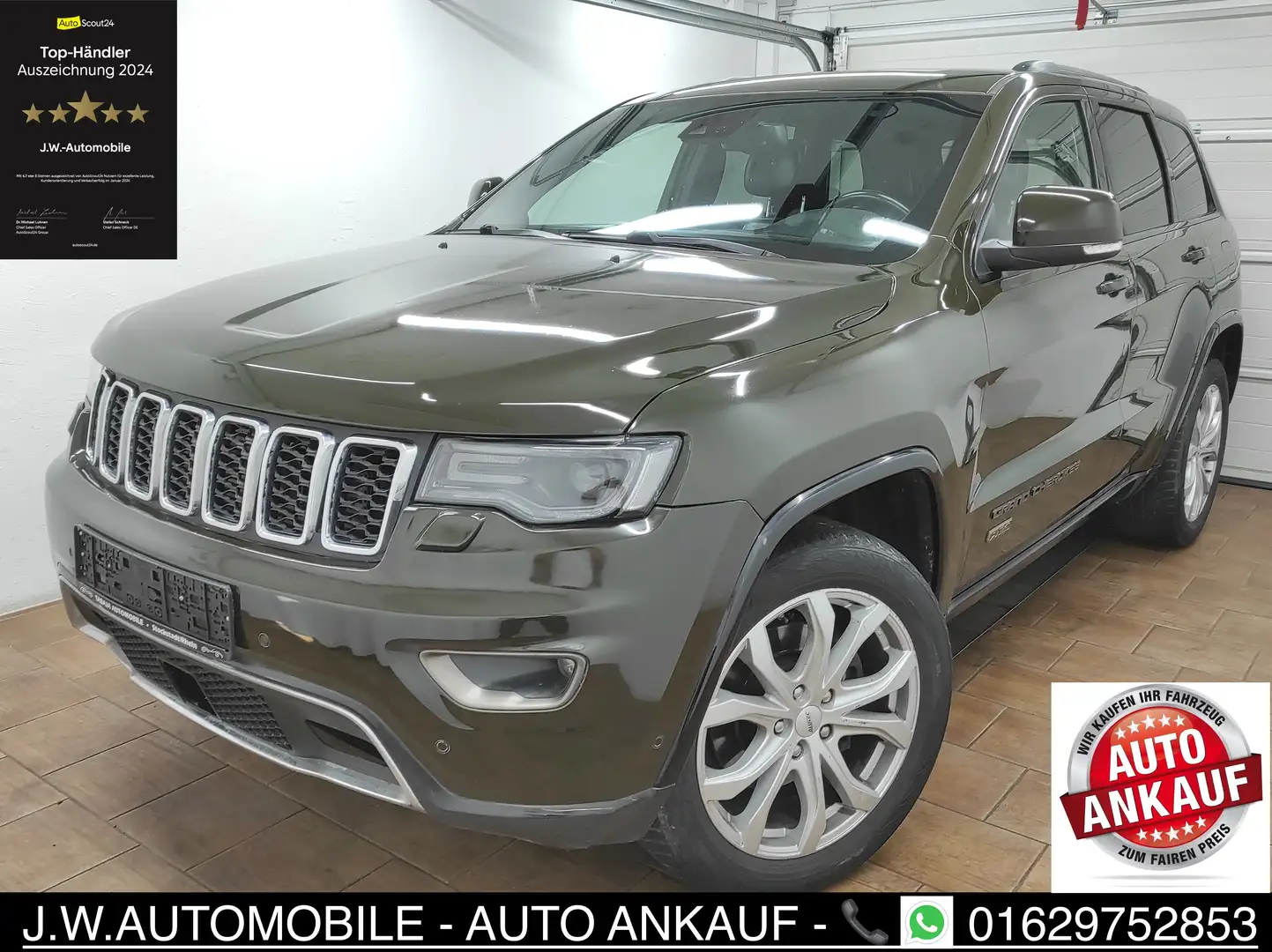 Jeep Grand Cherokee 3.0 CRD 1941-Limited 4X4 KAMERA NAVI AUTOMATIK LED Зелений - 2