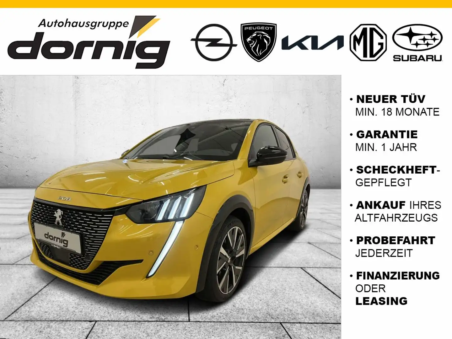 Peugeot 208 GT-Line PT 130 EAT8, Navi, LED Gelb - 1