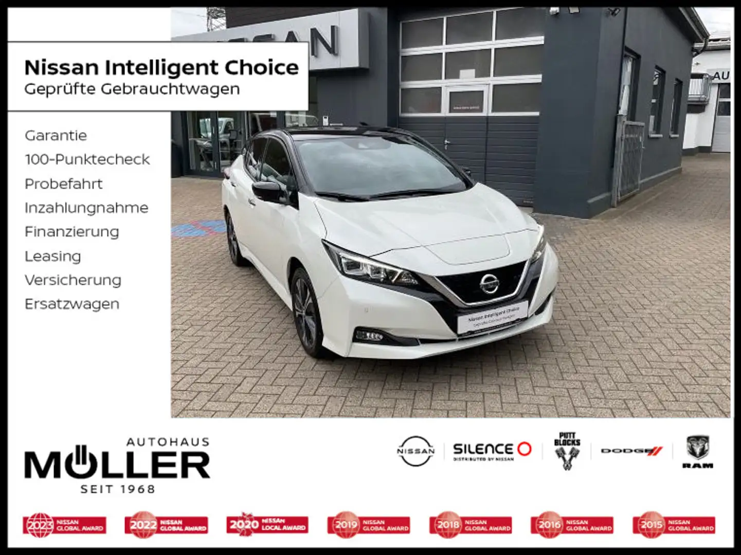 Nissan Leaf 40kWh Tekna BOSE Leder LED Navi AVM-Kamera Schwarz - 1