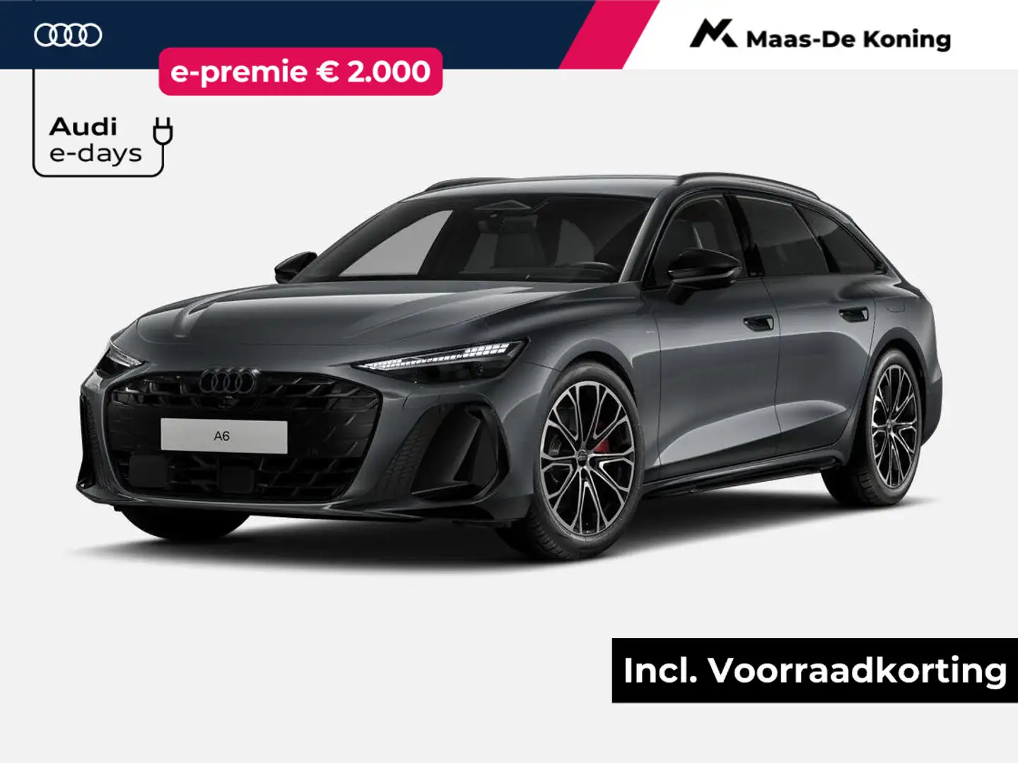 Audi A6 Avant 2.0 e-hybrid quattro S edition 299 PK · Tech Grijs - 1