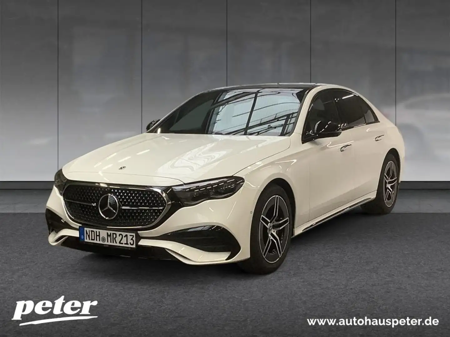 Mercedes-Benz E 200 Limousine AMG+SUPERSCREEN+DIGITAL+360° Weiß - 1