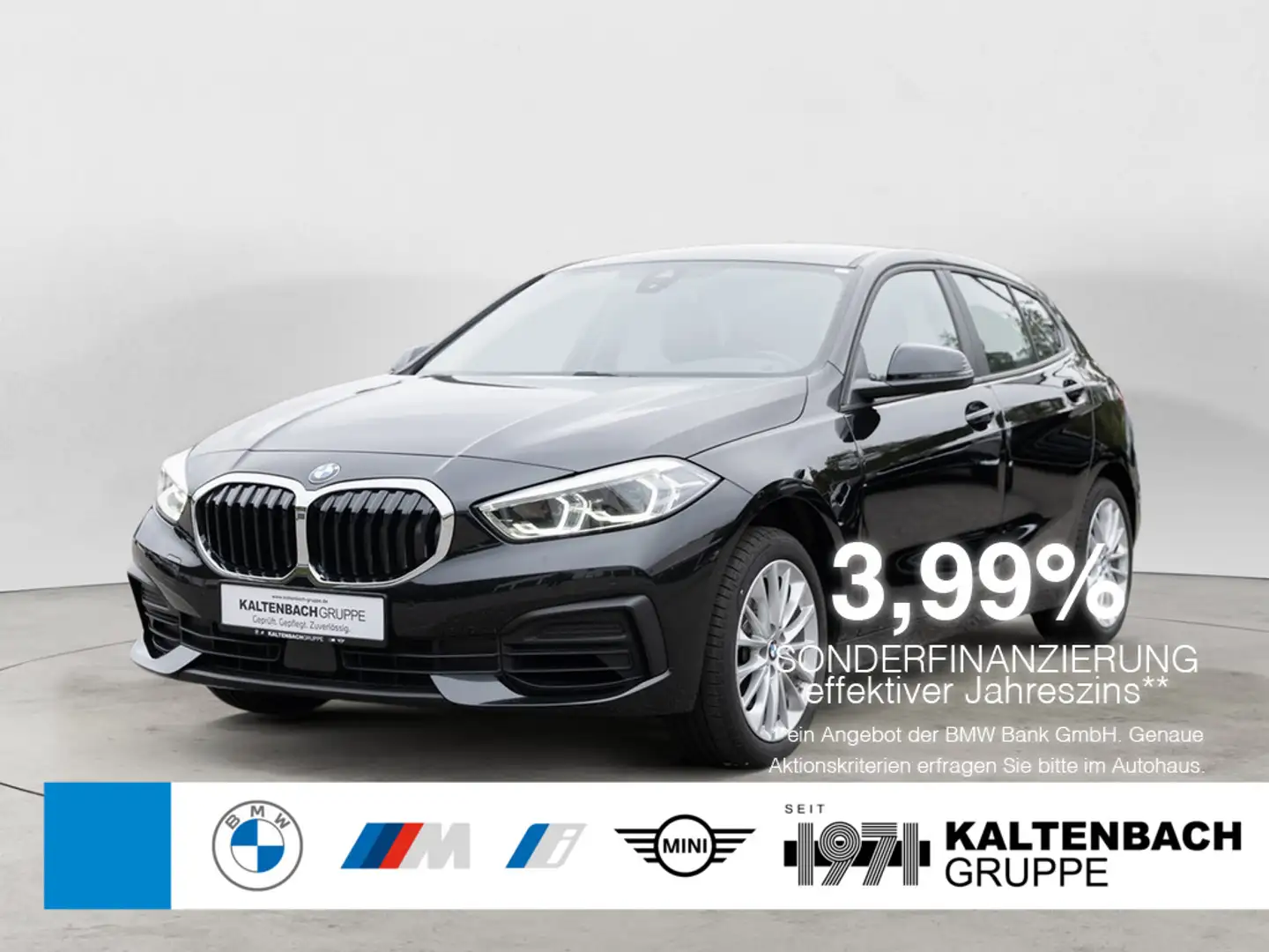 BMW 116 i Advantage LED W-LAN NAVI KAMERA SHZ PDC Noir - 1