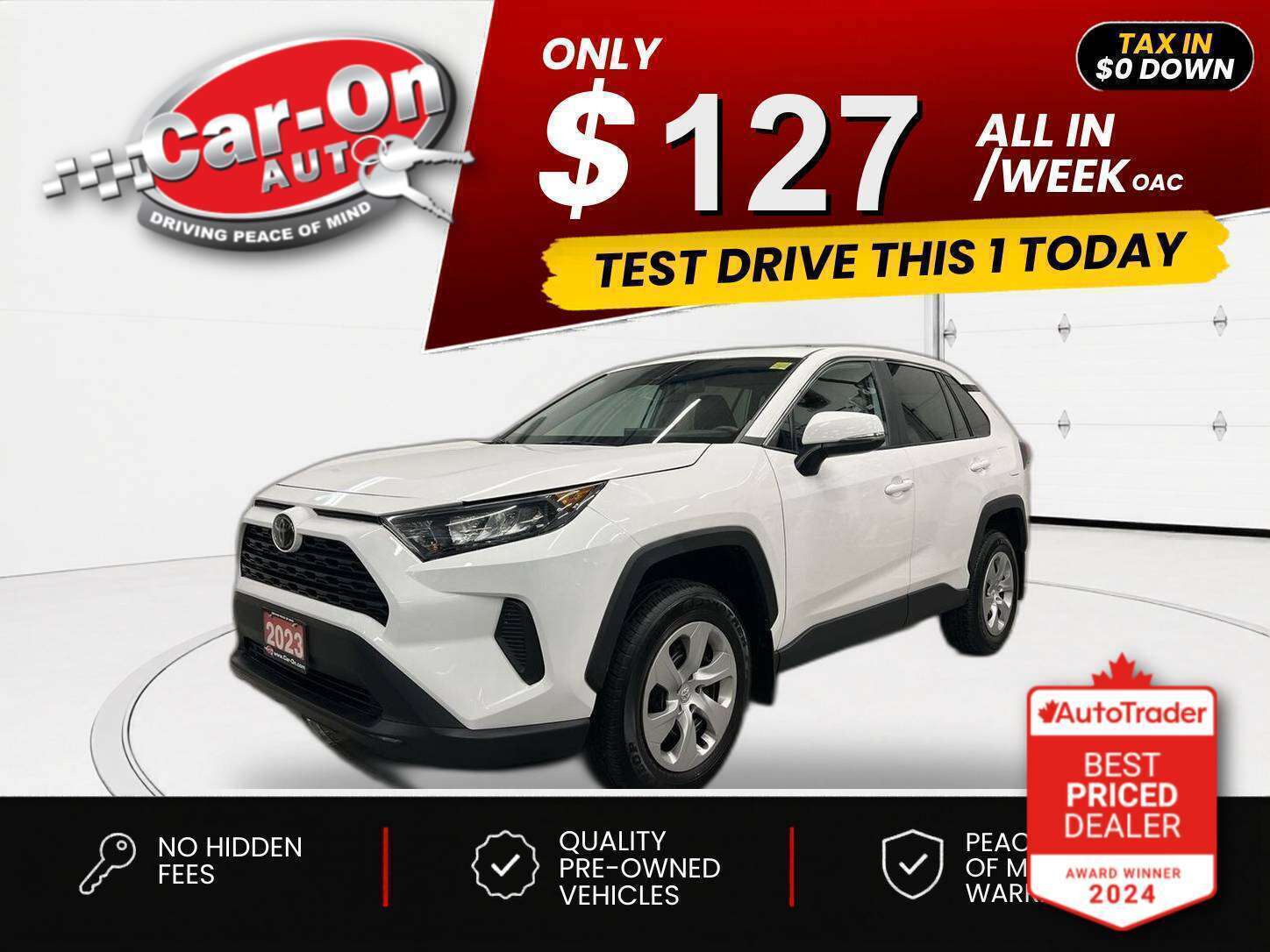 White 2023 Toyota RAV4 SUV / Crossover All-Wheel Drive Automatic